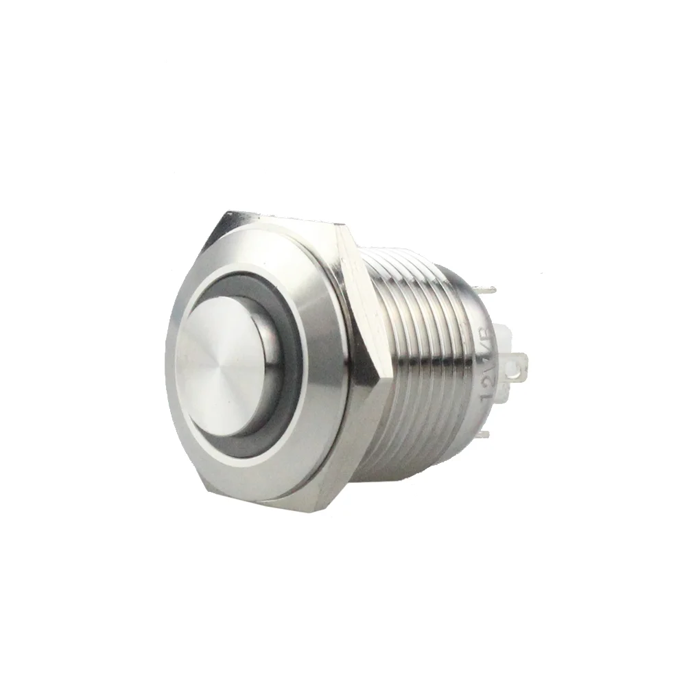 Wholesale IP67 Stainless Steel Momentary Ring LED 2A Push Button Switch For Marine