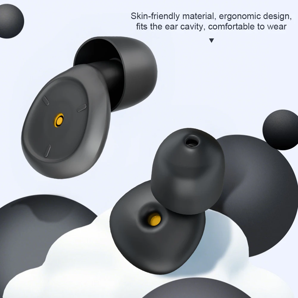 سيليكون إلغاء الضوضاء سدادات عزل الصوت تصفية سدادات النوم المهنية لينة مكافحة الضوضاء الإسفنج النوم سدادات الأذن