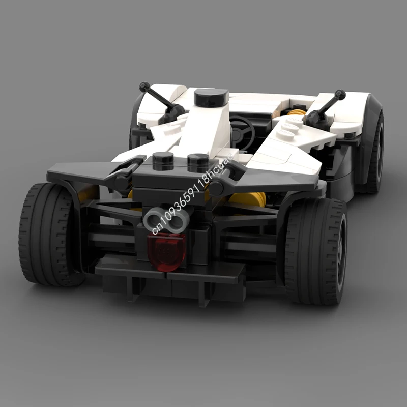 242 個 MOC バックモノシティチャンピオンズスーパーカービルディングブロック DIY 組み立てクリエイティブアイデア教育レンガクリスマスおもちゃギフト