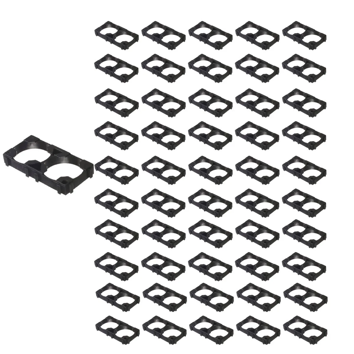 

50Pcs 26650 Lithium Cell Spacer Double Battery Holder Bracket Battery Pack Bracket for DIY Fixed Battery