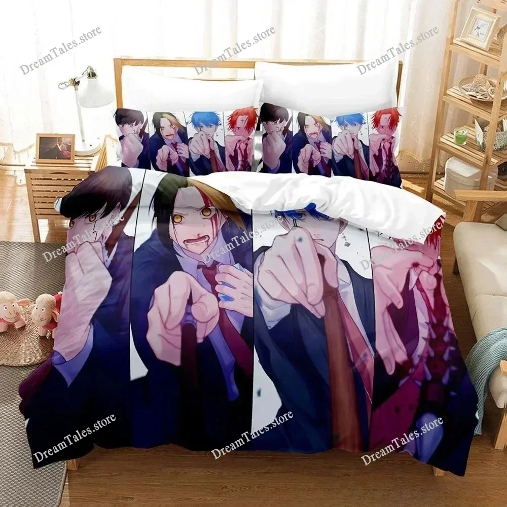

New 3D Anime Mashle Magic and Muscles Bedding Set Single Twin Full Queen King Size Bed Set Adult Kid Bedroom Duvet Cover Sets741