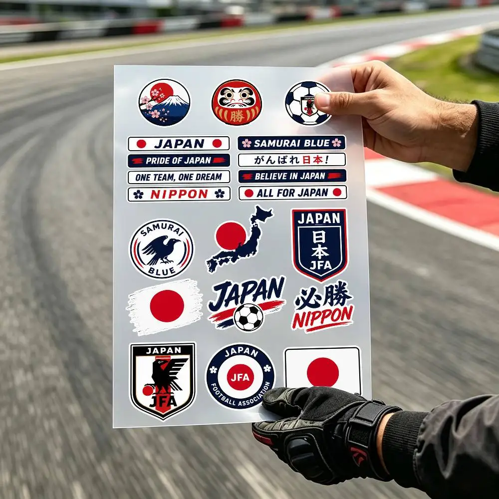 Japann Mount Fuiji Footbal Darumaa Motorcycle Stickers Waterproof for Motorbike Racing Helmet Scooter Fairing Vinyl Decals