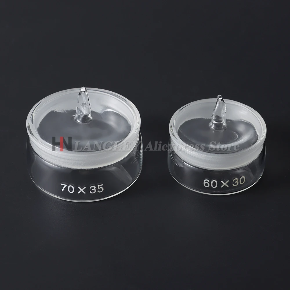60X30mm Watch Repair Oil Storage Tank Accessories Clean Glass Cup Transparent Bottle Steel Mesh for Watchmakers Tool Component