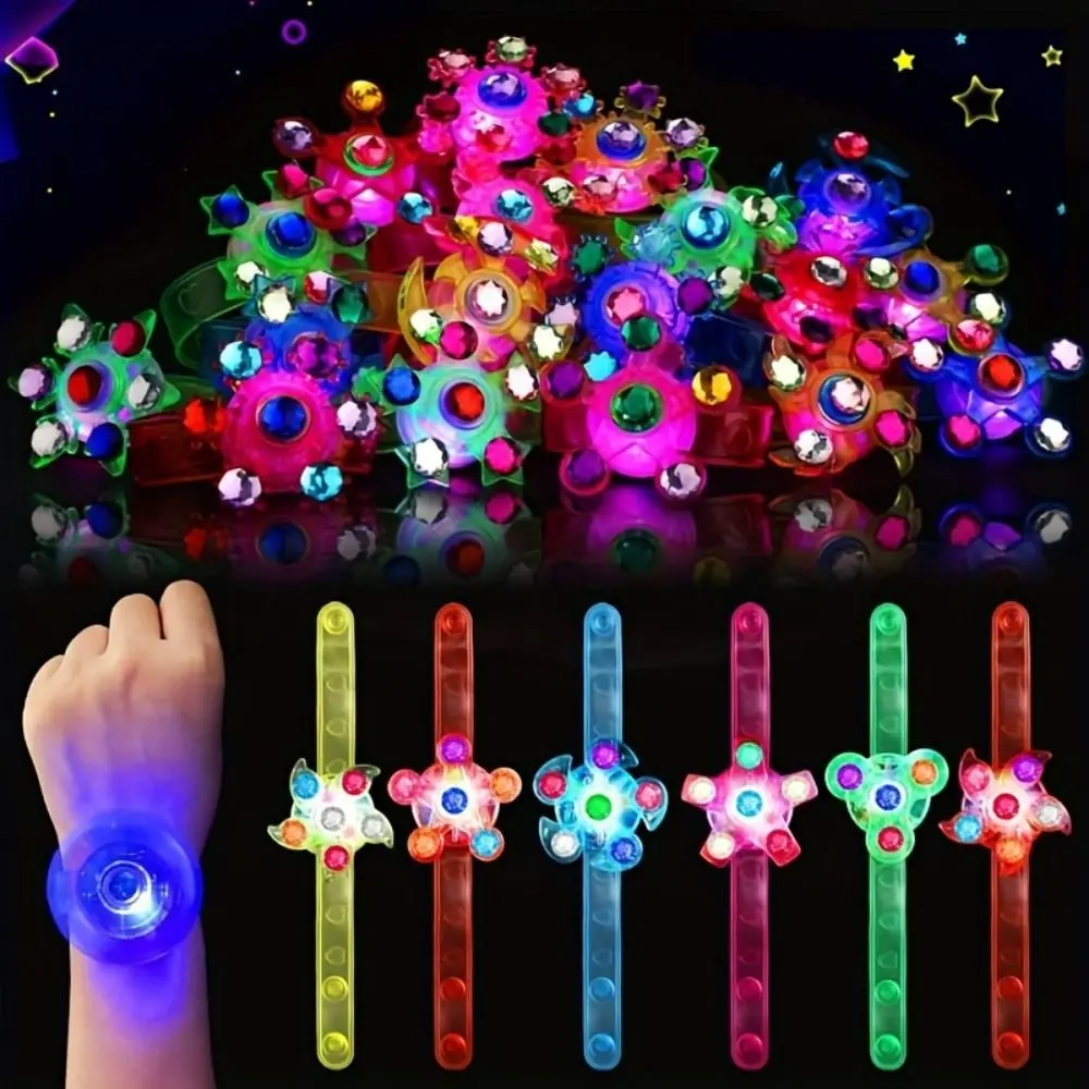 Glow In The Dark Luminous Bracelet Toys Light Up Flash Light LED Watch Toys Wrist Band Multicolor Glow Watch Bracelet Children