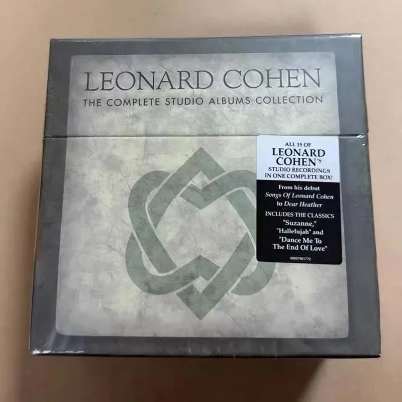 Ballad Leonard Cohen Music CD The Complete Studio Albums Collection Hallelujah 15pcs Music Record Cosplay Car Soundtracks Box