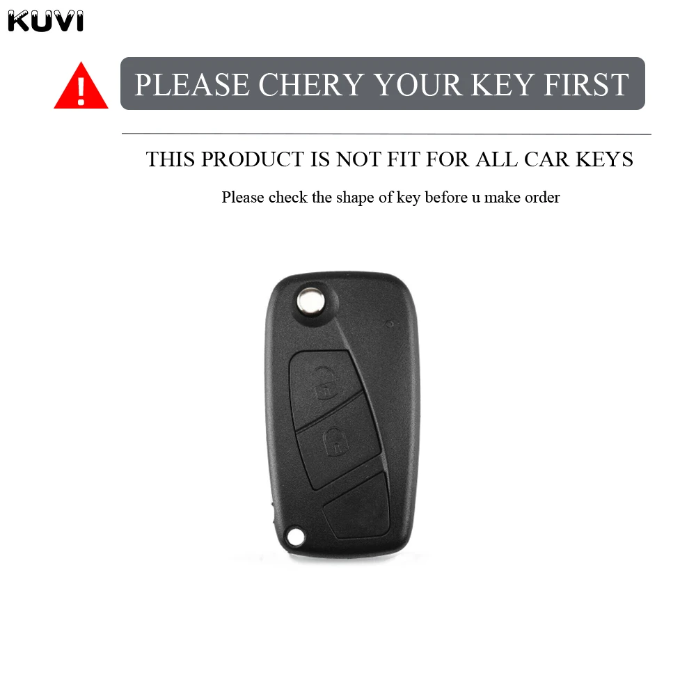 Fashion New TPU Car Flip Key Case Cover Shell Fob Bag For FIAT 500 Panda Stilo Ducato Punto Doblo Bravo Protected Akcesoria