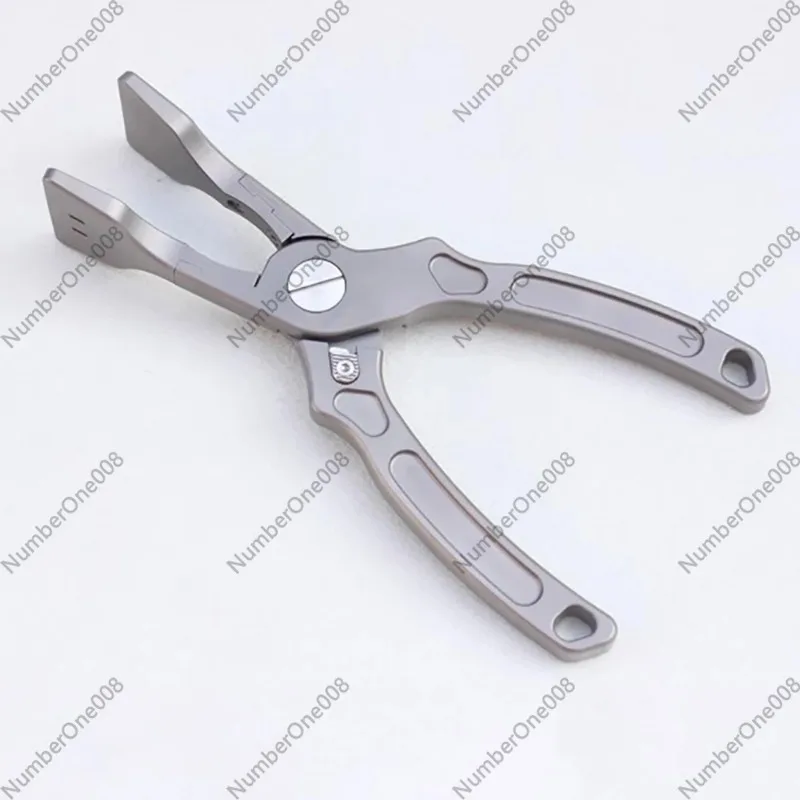 For Titanium Alloy Leather Flat-Nose Pliers - Leather Bonding Clamp for DIY Leather Craft Tools