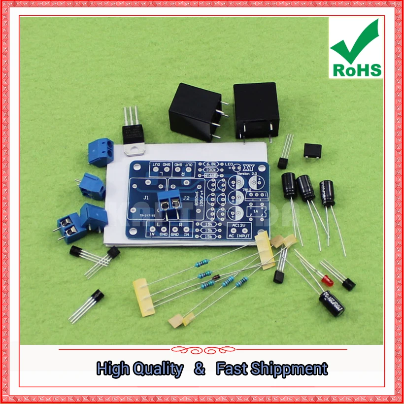 Speaker Speaker Protection Board Parts With Dual Relay Power Amplifier With Start-up Delay And DC Protection E1A4