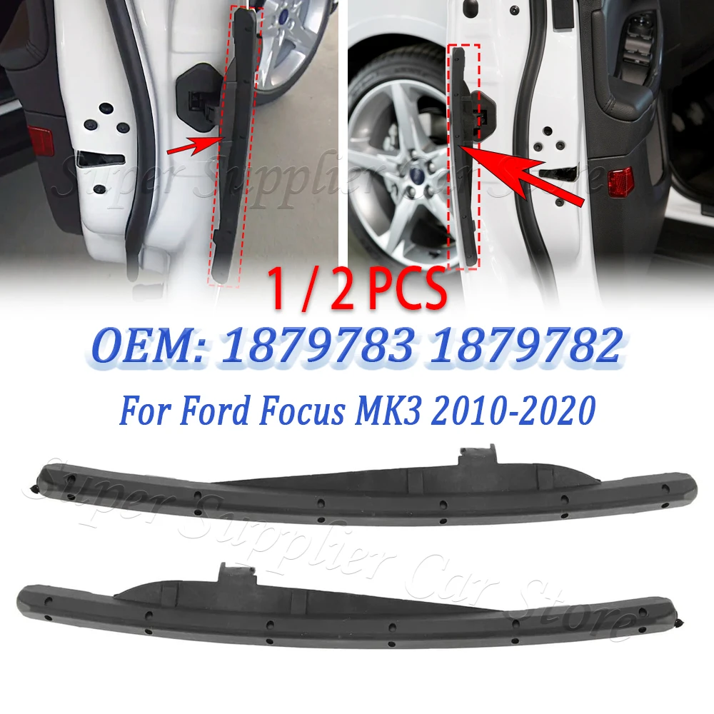 Dla Forda Focusa MK3 2010-2020 Osłona krawędzi drzwi samochodowych, odporna na zużycie, 1/2 sztuki, nowa, przednia lewa / prawa 1879783 1879782