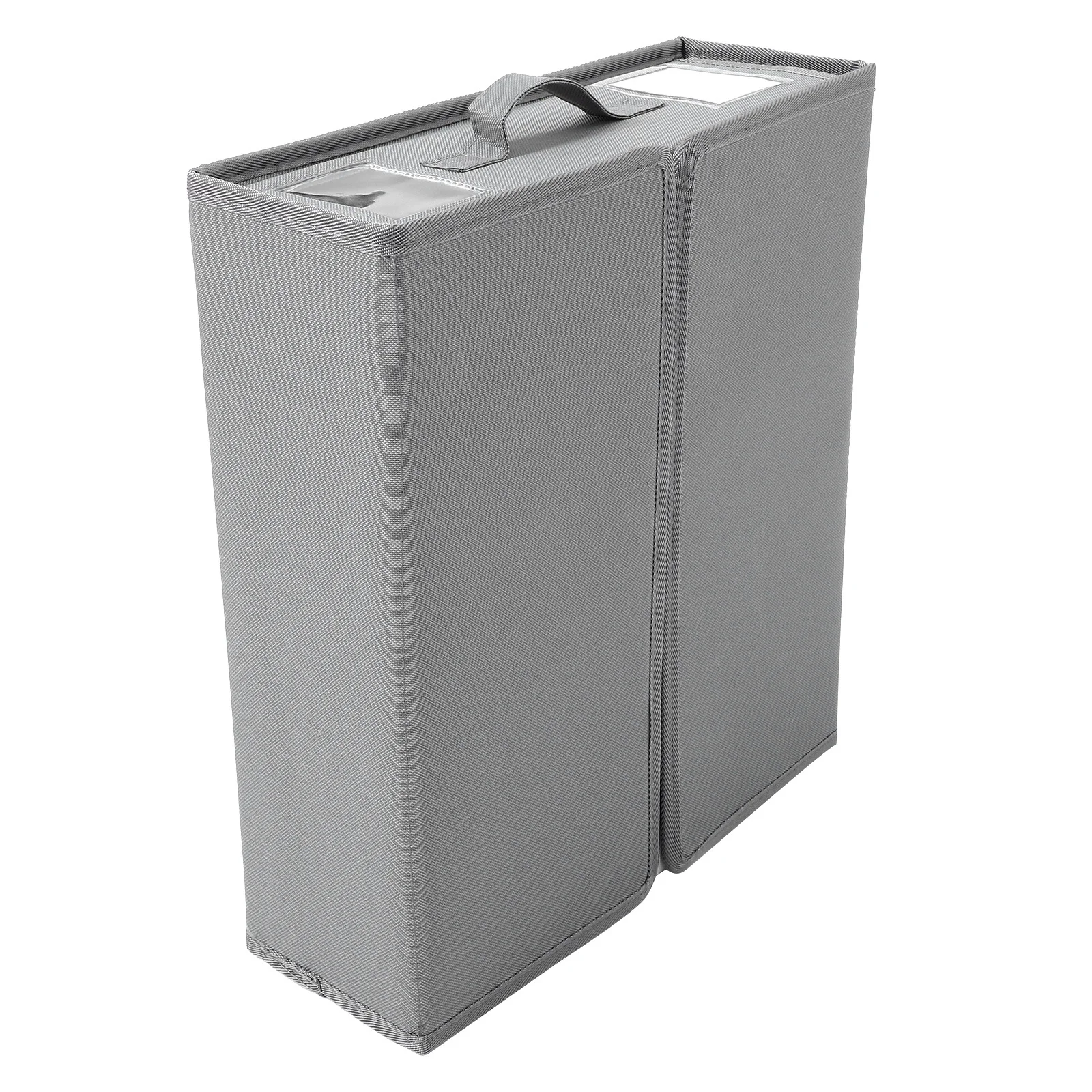 

Sheet Organizers and Storage Foldable Bed Sheet Organizer Box Compact Design for Closet Clothing Blanket Efficient Organization