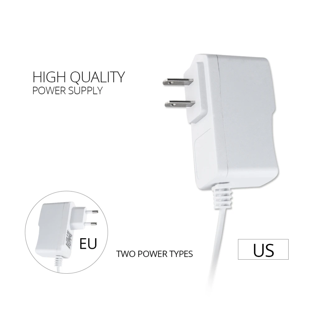 EU/US Power Supply Adapter Transformer AC 100-240V to DC 12V 1A 2A Universal Charger Power Switch For LED Strips Light Converter