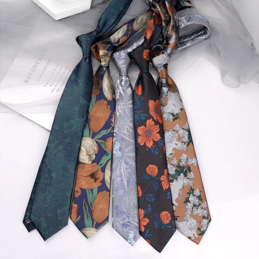 

Casual Tie Personality Pattern Hand-tied Brown Green Versatile JK Shirt for Women and Men Trendy Fun Literary