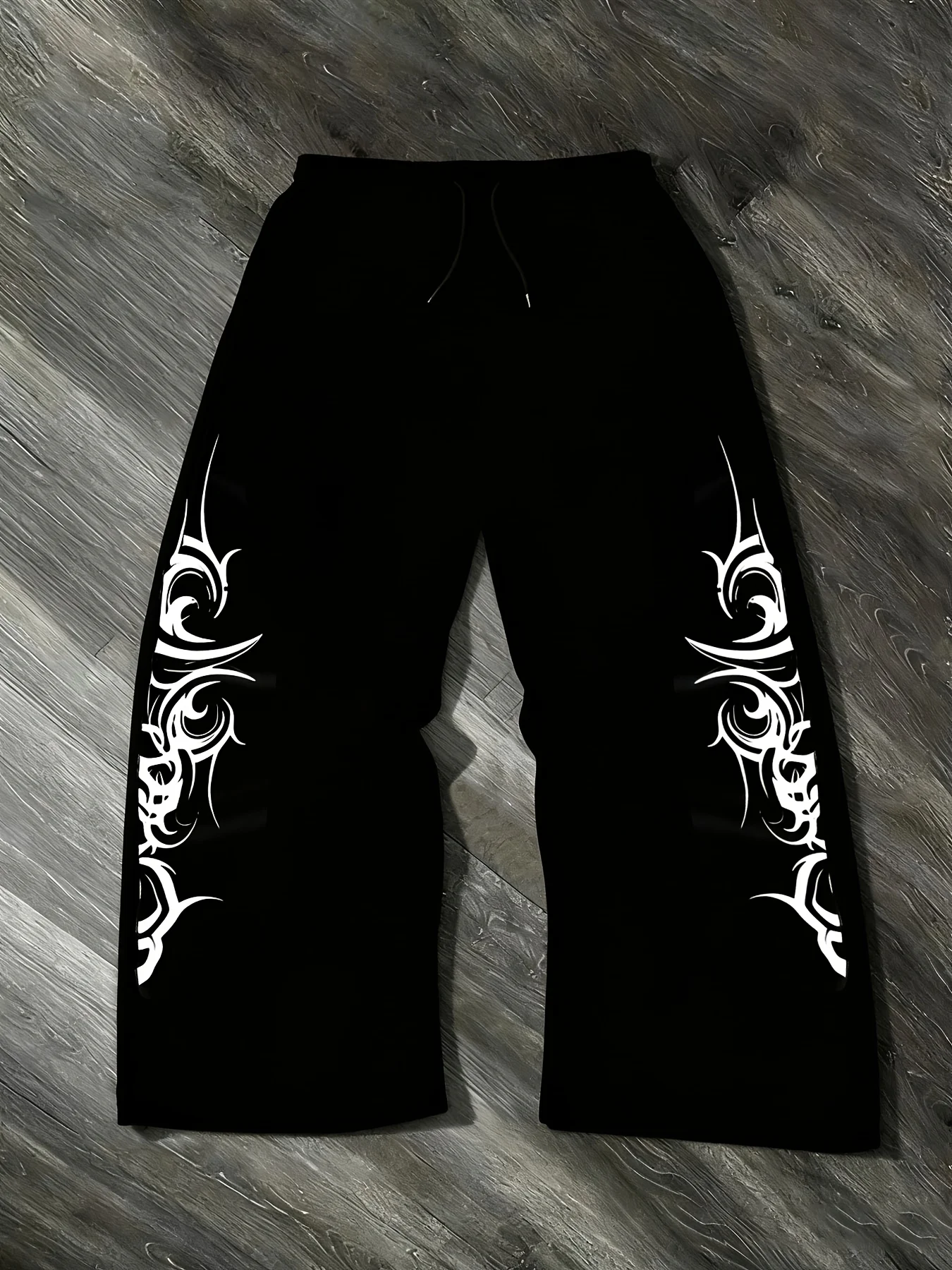 

Мужские универсальные однотонные свободные повседневные спортивные брюки на шнурке, уличная одежда унисекс, прямые брюки, мужские брюки