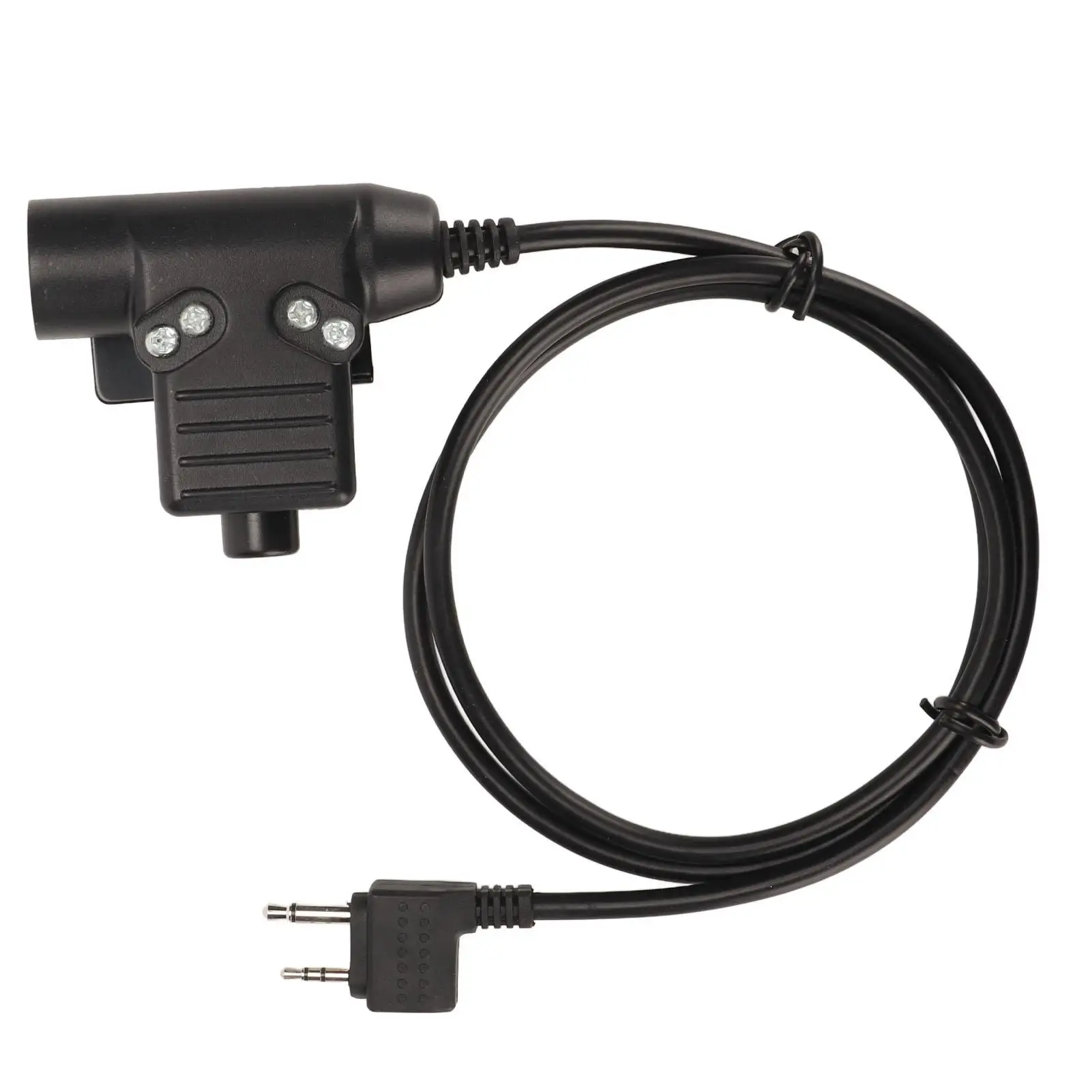 

U94 PTT 2 Pin Plug and Play Hands Free Push to Talk Adapter for Walkie Talkie for radio Communication Device