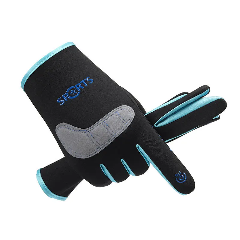 Thermal Fleece Cycling Gloves  Autumn Winter Sport Full Finger Mittens MTB Road Bike Touch Screen мотоперчатки Running Men Women