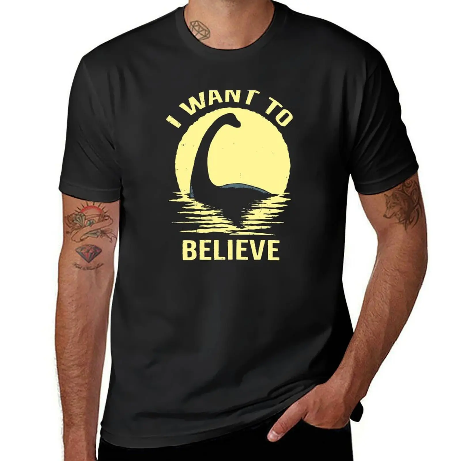 Believe In Nessie T-Shirt customizeds customs design your own quick-drying big and tall t shirts for men