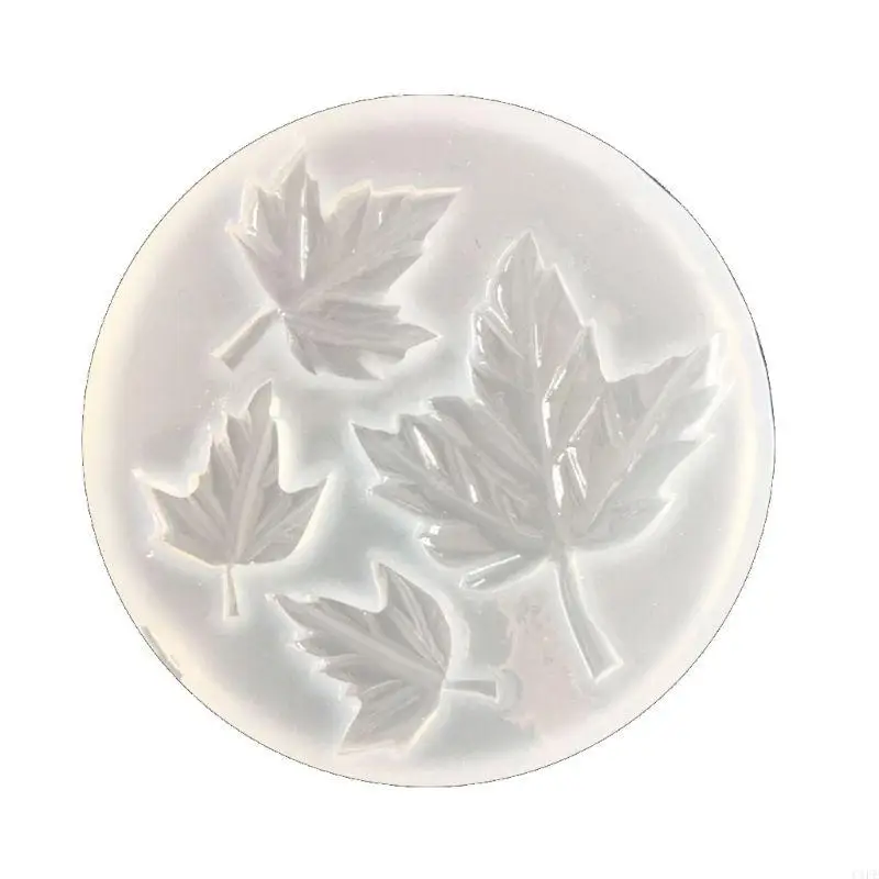 C1FE Silicone Mould Maple Leaf Tray Coasters Resin Moulds Crafts Decor Jewelry