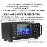 ZASTONE ZT7500 SDR Short Wave Transceiver HF LF 6M VHF UHF DDC DUC All Mode Mobile Radio 100W 0-750MHZ Receive Touch Screen