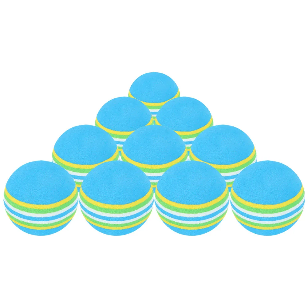 

10pcs Toys Ball Cat Dog Indoor Colored Golf Ball Soft Durable Cat Toy Golf Balls Dog Toy Balls Pet Toys Rainbow