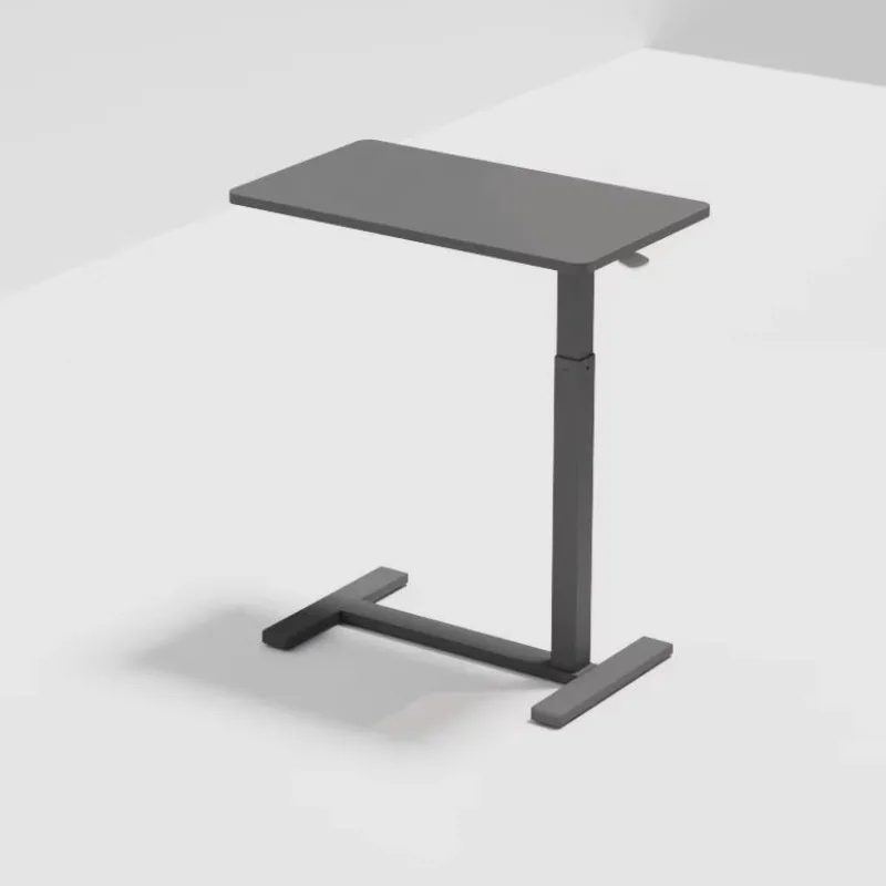 مصنع قابل للتعديل هوائي مكتب قائم متنقل قابل للتحويل فوق السرير عجلات طاولة السرير المتداول الكمبيوتر #6