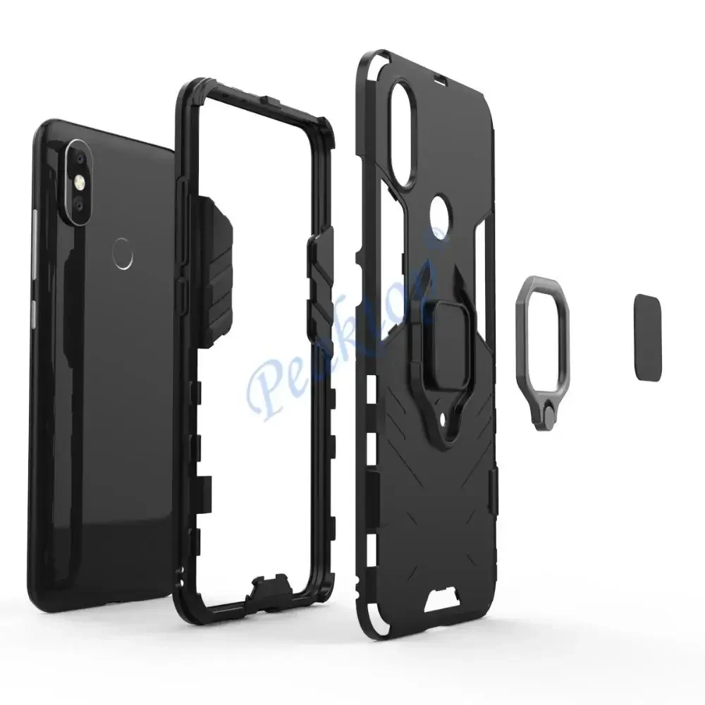 Case For xiaomi mi 6X A2 5X A1 mi8 Redmi note 5 6 7 8 9 PRO Чехол для Ring Stand Cover For Xiaomi Max 3 Car Magnetic Holder