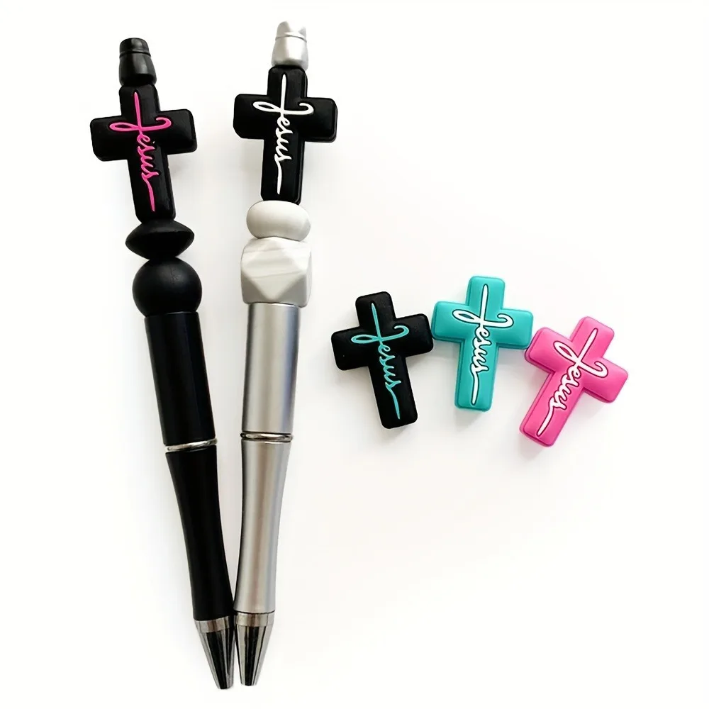 25/50 قطعة خرز متقاطع بألوان مختلطة. مجموعة DIY لسلاسل المفاتيح والأساور وأقلام الخرز. صناعة مجوهرات الهالوين.