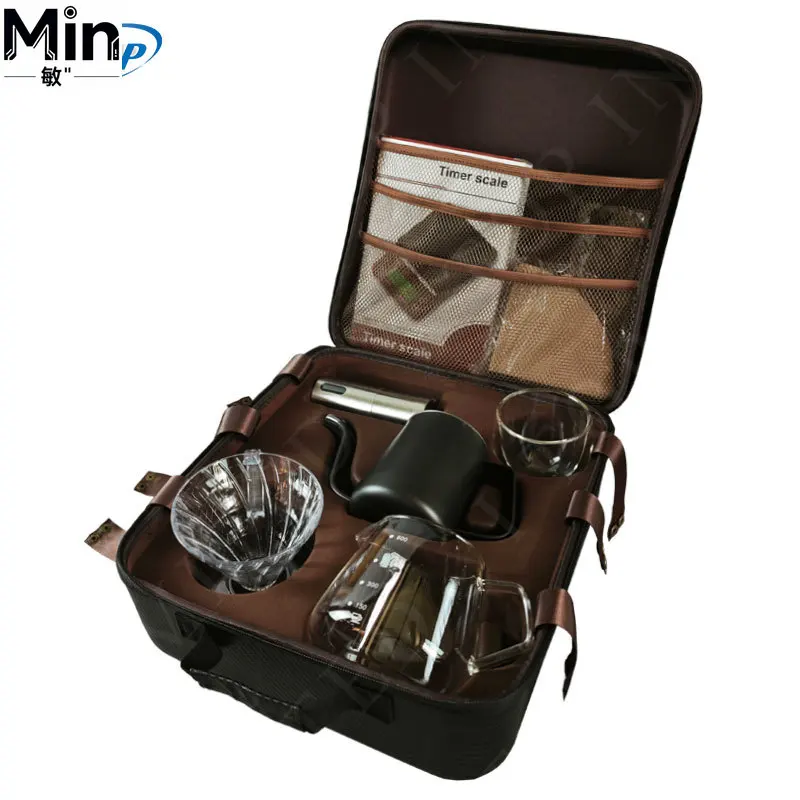Premium Quality Barista Tools Pour Over Coffee Maker Set Coffee Dripper Pot Kit Coffee Tea Gift Set for Home Cafe Laboratory