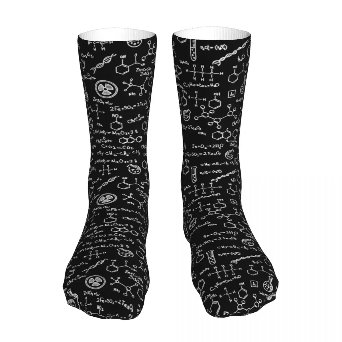 Happy Science Chemistry Pattern Women Socks 2022 Men Chemical Sport Socks