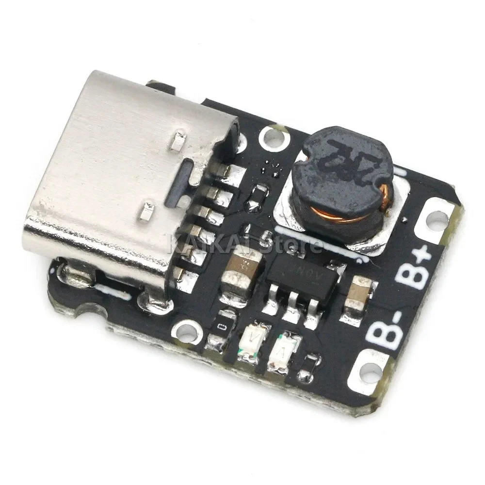 Mini lithium battery charging module with 5V output boost 18650 type-C with protection