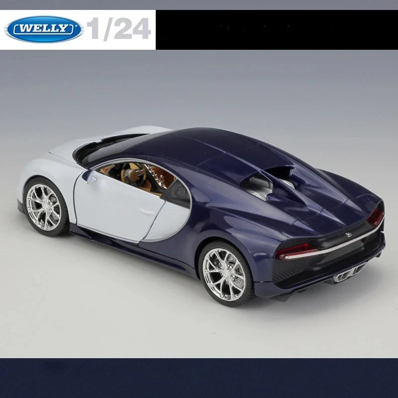 WELLY 1:24 シロン スケール ダイキャストビークル 高シミュレーションモデルカー メタル合金 クラシックトイカー 子供向けギフト 合金カーモデル