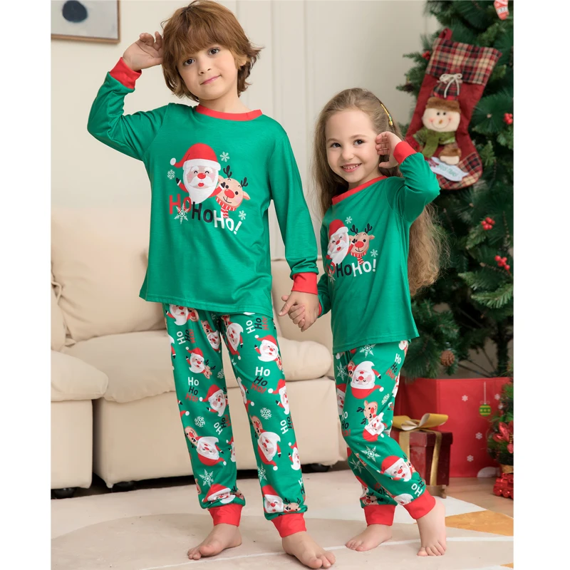 2025 Christmas Family Pajamas Set Matching Xmas Outfit Adult Kids Women Pyjamas Clothes Mother And Daughter Father Son Sleepwear