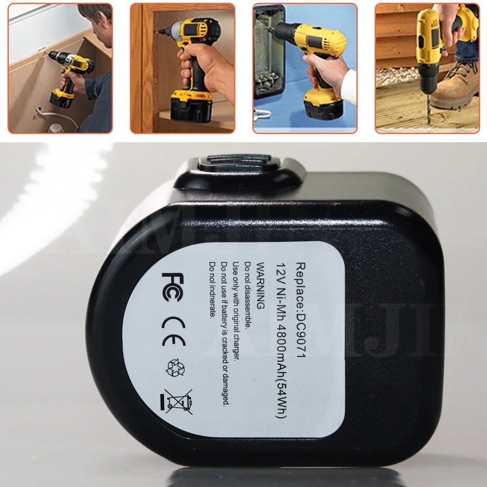 For Dewalt 12V Battery 3.5Ah DC9071 DW9072 DW9071 DE9074 DE9037 DE9071 DE9072 DE9075 12 Volt Battery Cordless Power Tool