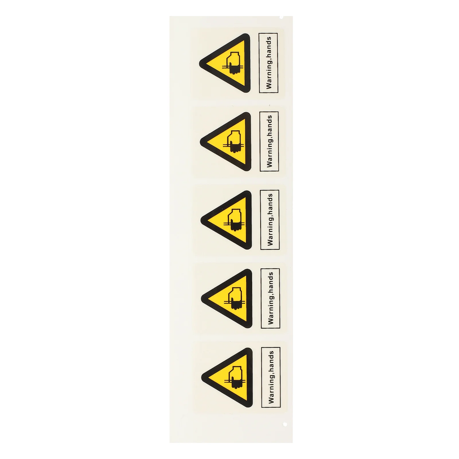 

5Pcs Hand Crushing Warning Stickers Durable Adhesive Safety Labels for Machine Caution Hand Safety Decals Warning Stickers