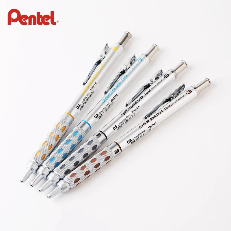 

Japan Pentel Metal Mechanical Pencil Low Center Of Gravity PG1000 0.3/0.5/0.7/0.9mm For Detailed Sketching&Artistic Illustration