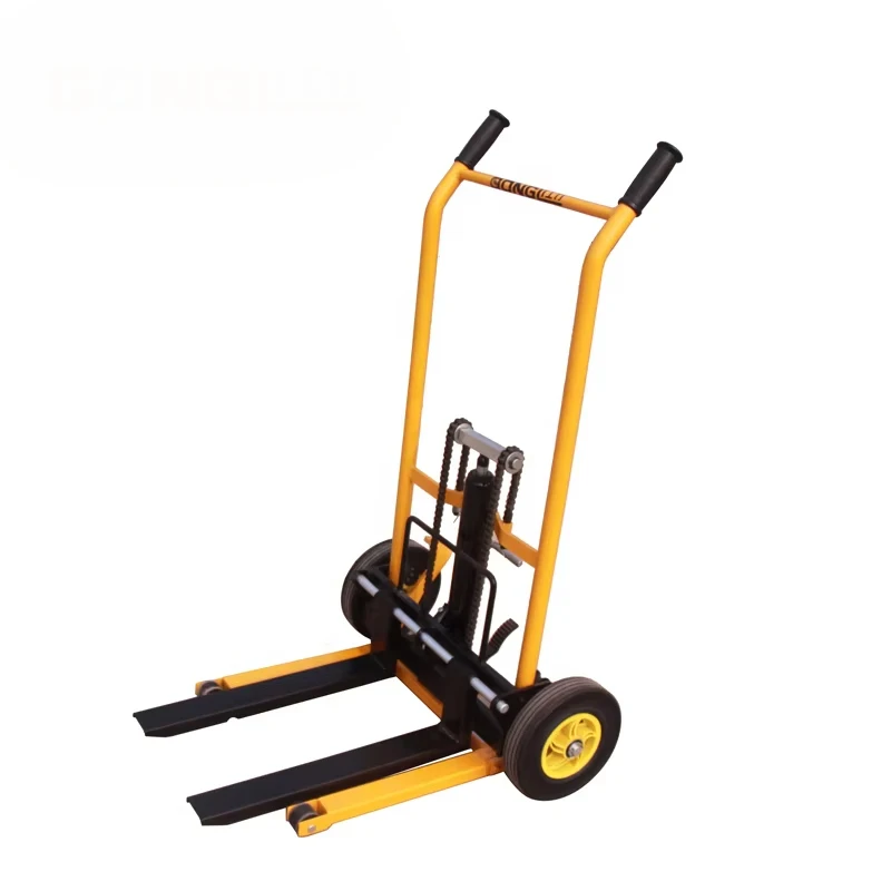 New Arrival 200kg 900mm Self Loading Stacker Light Weight Forklift