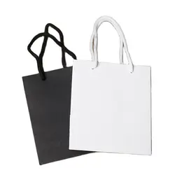 10/20 pcs/lot Blanc Noir Plus Simple Sac Cadeau En Papier Kraft Papier Boîte À Bonbons Avec Poignée de Cadeau de Fête D'anniversaire de Mariage Paquet