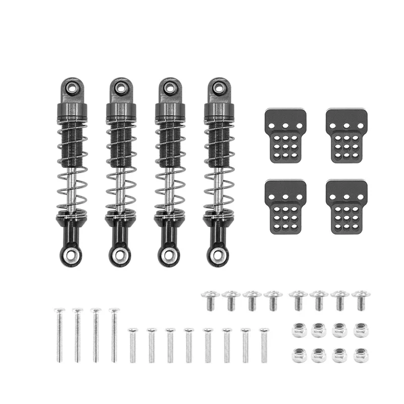 Amortecedor de metal com suporte fixo para carro RC, peças sobressalentes estendidas, MN D90, MN-90, MN99S, WPL C14, C24, C34