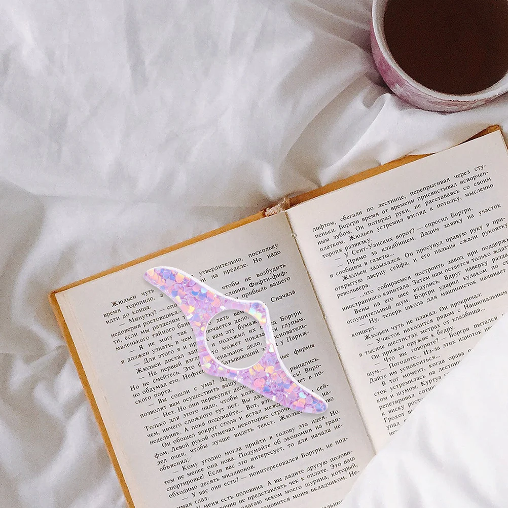 4 szt. Podpórki do książek, uchwyty na palce do czytania, wytrzymałe żywiczne podpórki na palce, wygodne akcesoria do czytania, wielofunkcyjne rozciągacze stron