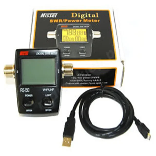 

Digital LED Backlight Standing Wave Ratio 120W RS-50 SWR Power Meter