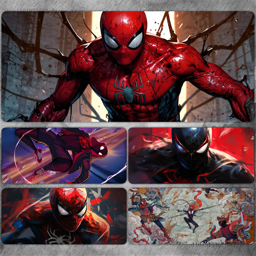 M-Marvel Super Hero Spider-Man Mousepad Mouse Mat Desk Mat With Pad Gaming Accessories Prime Gaming XXL Keyboard Pad Padding Ma