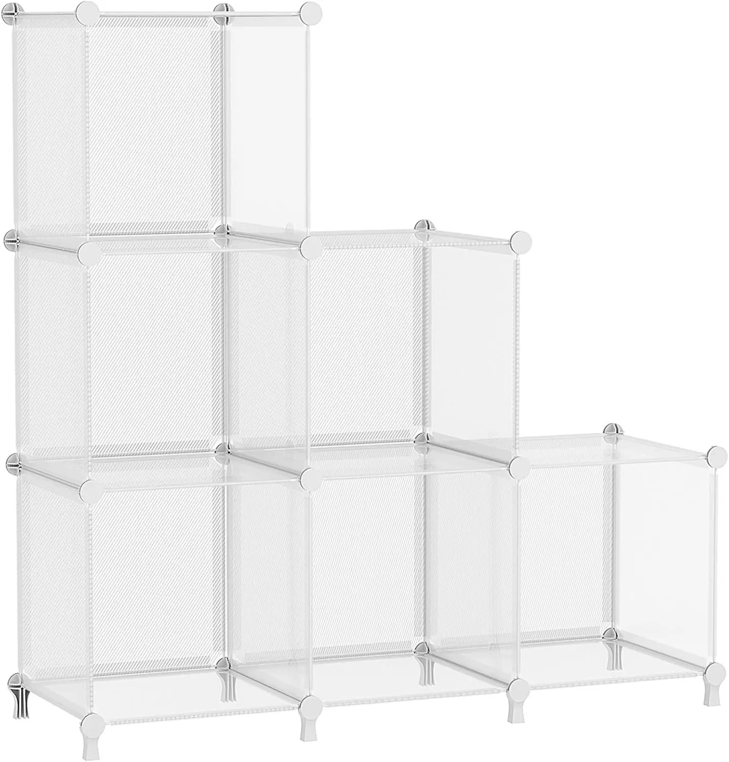 

Cube Storage Organizer, Closet Organizers and Storage, 6 Cube Shelves Bookshelf, DIY Stackable Plastic Clothes Organizer Shel