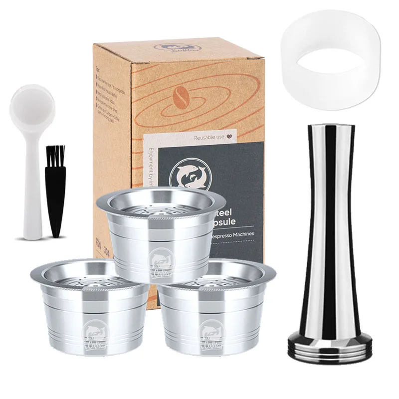 Nachfüllbare Kaffeepads für drei Herzen Cafissimo K Gebühr Caffitaly Tchibo wiederverwendbare Crema-Kapsel-Edelstahl-Metallfilter