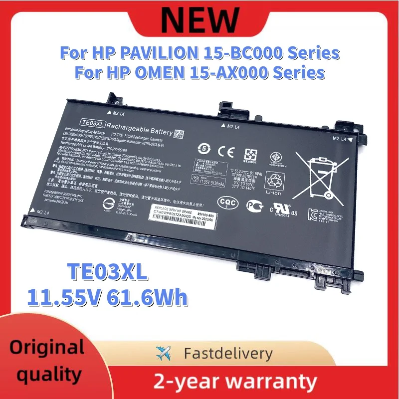 

New TE03XL Laptop Battery For HP PAVILION 15-BC000 OMEN 15-AX000 Series HSTNN-UB7A TPN-Q173 849570-541 849570-542 849910-850