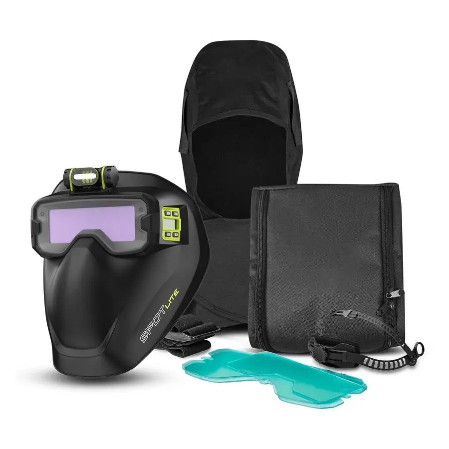 مجموعة نظارات لحام SPOTLITE True Color Auto Darkening، قناع حماية كامل للوجه لـ Tig، Mig، عصا قطع البلازما، أمبير الرقبة #4