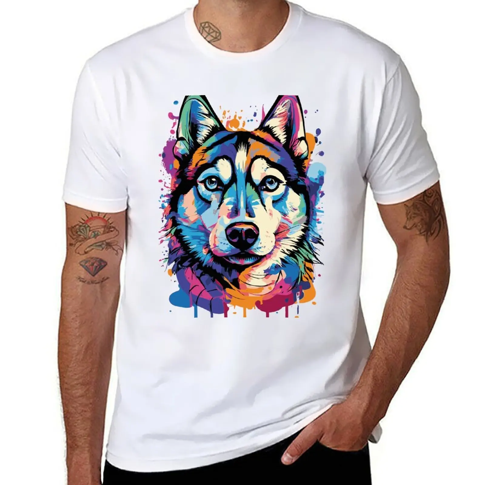 

Cute Husky Dog - Siberian Husky T-Shirt t shirts for man graphic funny g man t shirts for men T-Shirt