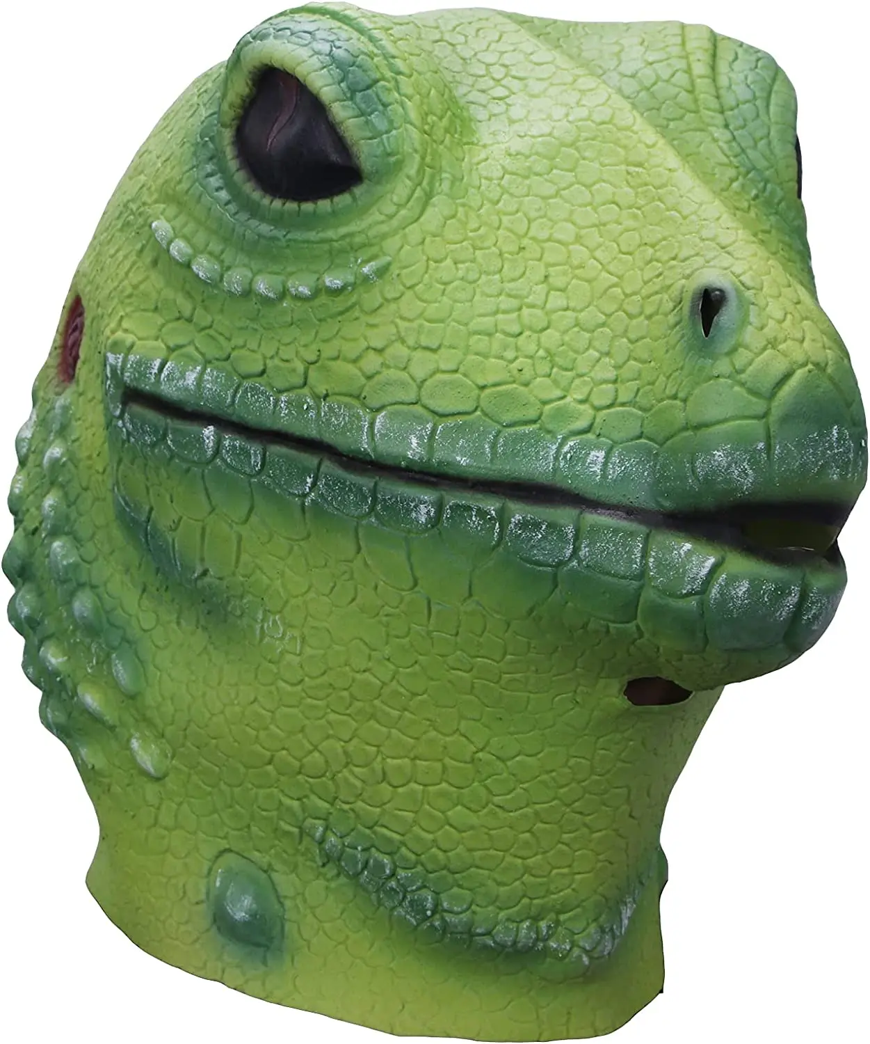 Realistic Animal Latex Lizard Head Mask for Adult Man, Green Party Costume Props, Ball Attire, Halloween Cosplay