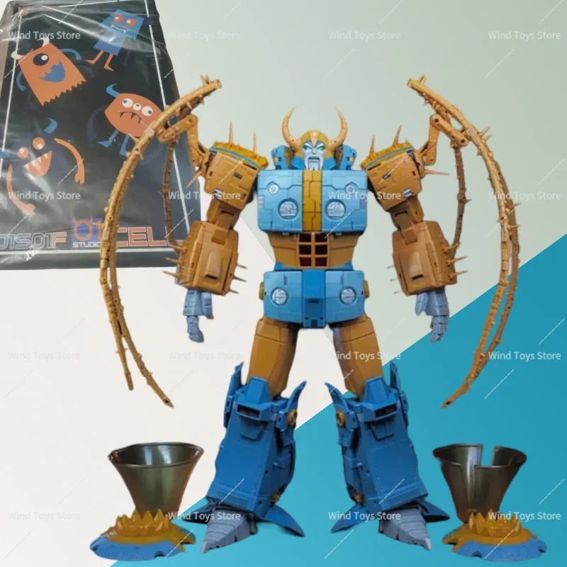 Auf Lager Transformation 01-STUDIO CELL 01S01 Unicron 01S01F Primärfarbe Nachdruck Actionfiguren Spielzeug Geschenk Sammlung