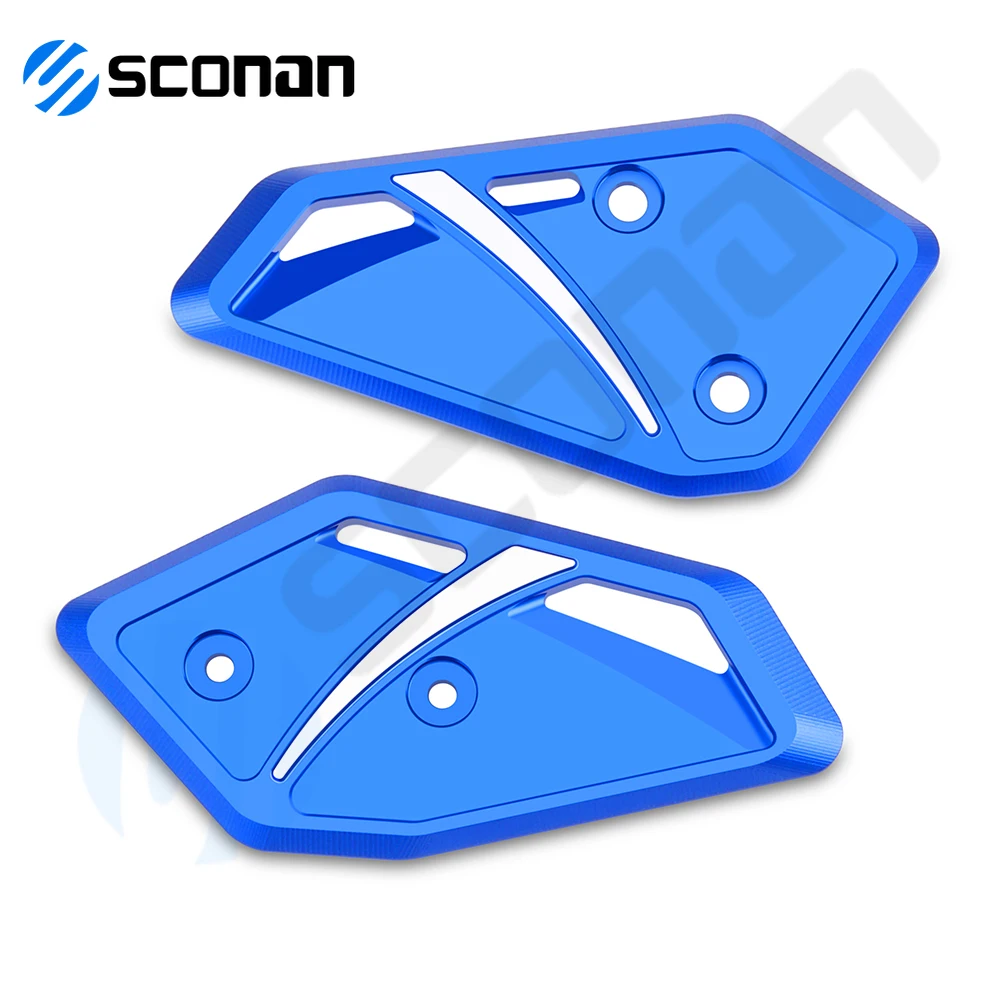 

Motorcycle Aluminum Footrest Pedal Foot Peg Heel Plates Guard Cover Protector For YAMAHA MT07 FZ07 2014-2024 XSR 700 2015-2024