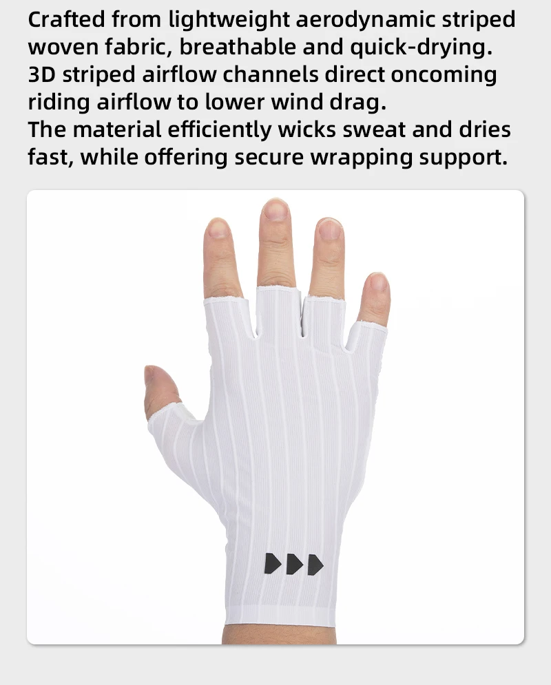 YKYWBIKE Fahrradhandschuhe Halbfinger Premium Schafsleder Aerodynamische Rennradhandschuhe Unisex Stoßdämpfende Fahrradhandschuhe – Detail 4