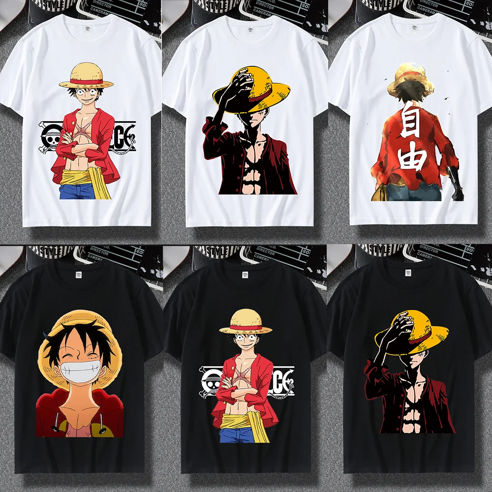 

Универсальная футболка в стиле аниме, удобная футболка с круглым вырезом, мягкая и стильная футболка с уникальным аниме-дизайном для спорта.